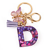 Resin Butterfly Pendant Keychains KEYC-TAC0034-03D-2
