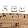 Tarnish Resistant 304 Stainless Steel Letter Charms STAS-O072-R-3