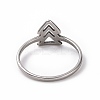 Non-Tarnish 201 Stainless Steel Arrow Mark Finger Ring for Women RJEW-J051-05P-3