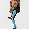 1 Pair Polycotton Solid Color Football Socks AJEW-CL0001-33E-4
