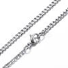Tarnish Resistant 304 Stainless Steel Curb Chain Necklaces NJEW-P147-04P-3