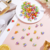 100Pcs Transparent Acrylic Pumpkin Pendants PALLOY-ME00022-4