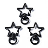 Spray Painted Eco-Friendly Alloy Swivel Snap Hooks Clasps PALLOY-T080-14A-NR-1