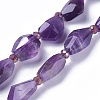 Natural Amethyst Beads Strands G-L492-16-1