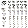 Alloy Beads Heart FIND-SP0002-19A-1