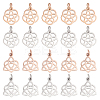 24Pcs 2 Style 304 Stainless Steel Pendants STAS-DC0006-77-1