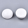 Spray Painted White Wood Cabochons X1-WOOD-TAC0001-23A-3