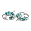 Natural Turquoise Big Pendants G-G910-K24-P-2