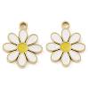 Ion Plating(IP) 304 Stainless Steel Enamel Charms STAS-U032-04G-1