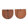 Natural Walnut Wood Pendants WOOD-N011-010-2