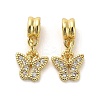 Rack Plating Brass Micro Pave Cubic Zirconia Charms KK-S398-04B-1