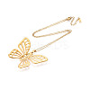 304 Stainless Steel Pendant Necklaces NJEW-T018-11G-3