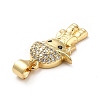 Brass Micro Pave Cubic Zirconia Pendants KK-H433-13A-G-3