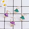 Enamel Mushroom Dangle Stud Earrings JE987B-3