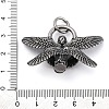 304 Stainless Steel Pendants STAS-P367-03AS-3