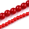 Opaque Solid Color Glass Beads Strands GLAA-T032-P10mm-04-4