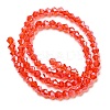 Transparent Electroplate Glass Beads Strands GLAA-F029-3mm-C14-2