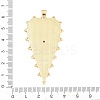 Brass Micro Pave Cubic Zirconia Big Pendants KK-C162-063G-01-3