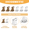 80Pcs 2 Style Tibetan Style Alloy Charms FIND-DC0004-14-4
