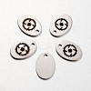 Non-Tarnish Spray Painted 201 Stainless Steel Steampunk Pendants STAS-I048-I01-1