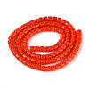 Opaque Solid Color Glass Beads Strands LS-GLAA-N065-4x4mm-C04-2