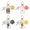 Acrylic Pendant Decorations HJEW-YW00308-01-2
