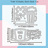 Saint Patrick's Day Carbon Steel Cutting Dies Stencils DIY-WH0309-1520-6