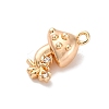Brass Micro Pave Cubic Zirconia Pendants KK-D288-06G-2