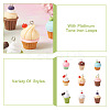 36Pcs 9 Styles Opaque Resin Pendants RESI-BT0001-24-4