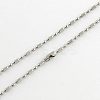304 Stainless Steel Ball Chain Necklace Making NJEW-R225-03-2