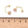304 Stainless Steel Heart Stud Earrings EJEW-F396-04C-G-4