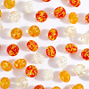 CHGCRAFT 48Pcs 6 Styles Resin Imitation Amber Beads RESI-CA0001-36-5