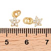 Brass Micro Pave Cubic Zirconia Charms KK-F927-16G-3