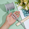 Flat Polyester Metallic Elastic Cord OCOR-BC0009-40B-02-3