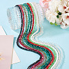 10Strands 10 Colors Electroplate Transparent Glass Beads Strands EGLA-TA0013-32-5