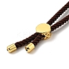 Half Finished Twisted Milan Rope Slider Bracelets FIND-G032-01G-10-4