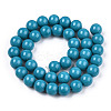 Opaque Solid Color Glass Beads Strands X-GLAA-T032-P10mm-13-2