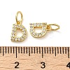 Brass Micro Pave Cubic Zirconia Pendants KK-M273-02G-D-3