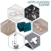 Velvet Jewelry Flap Pouches ABAG-WH0038-43D-6