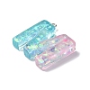 Transparent Epoxy Resin Pendants CRES-XCP0001-32M-2