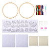 DIY Flower Embroidery Kits DIY-GL0004-115-1