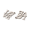 Non-Tarnish 201 Stainless Steel Pendants STAS-K251-060P-2