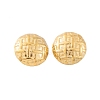 Ion Plating(IP) 304 Stainless Steel Stud Earrings for Women EJEW-P279-38G-1