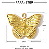 304 Stainless Steel Pendants STAS-OY001-13G-2