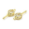 Rack Plating Brass with Cubic Zirconia Pendants KK-Q784-13G-2