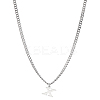 1Pc 304 Stainless Steel Letter Pendant Necklaces NJEW-LP0001-33X-P-1