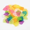 Mixed Transparent Forsted Leaf Acrylic Charms X-PL591-3
