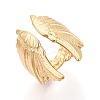 Ion Plating(IP) 304 Stainless Steel Cuff Open Rings for Women RJEW-N052-20G-1