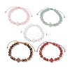 Natural Mixed Gemstone Beaded Braided Bead Bracelets for Women BJEW-JB12212-2