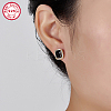 Cubic Zirconia Rectangle Stud Earrings ES5982-2-3